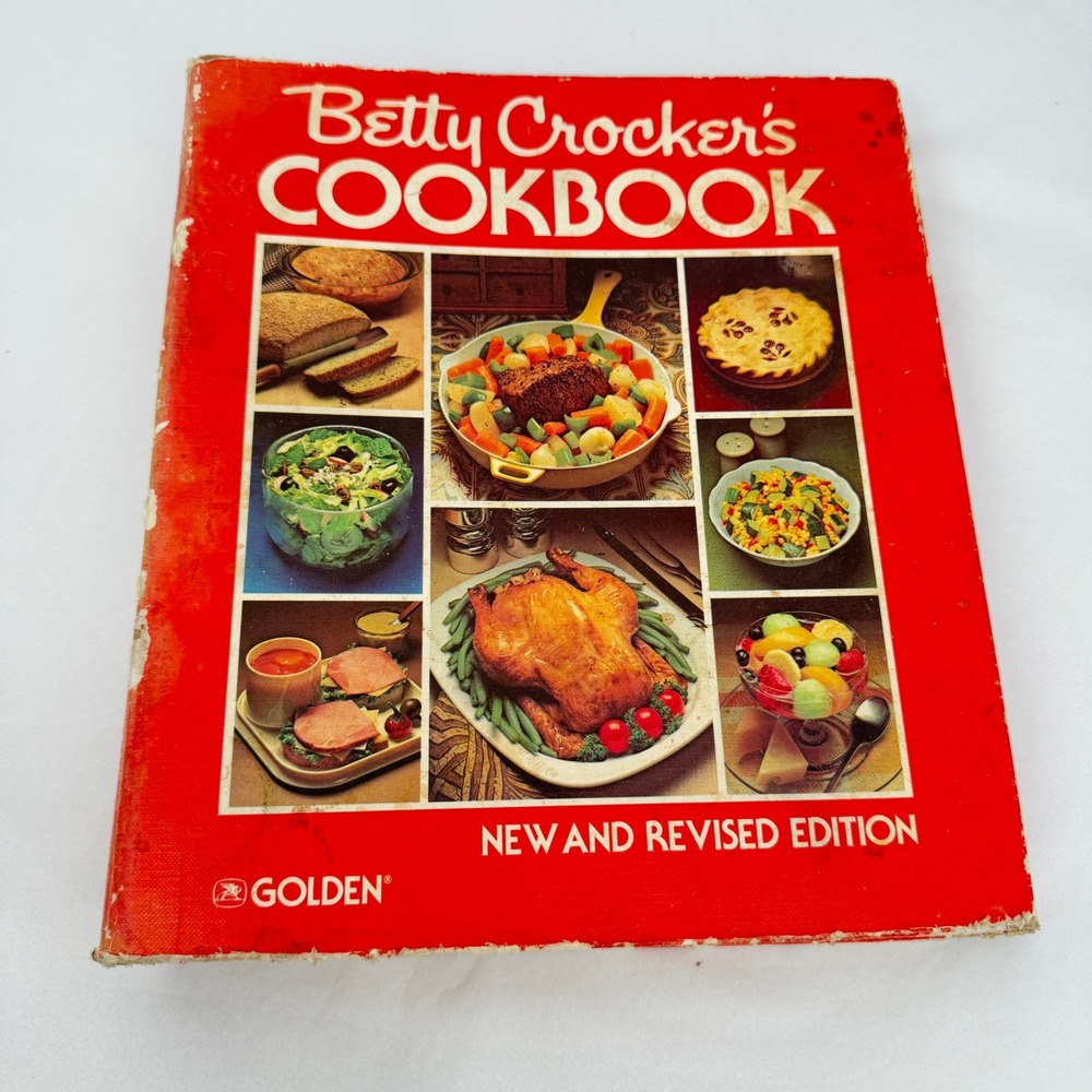 Betty Crocker Cookbook New and Revised Edition Vintage Retro Golden 1979